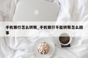 手机银行怎么转账_手机银行不能转账怎么回事